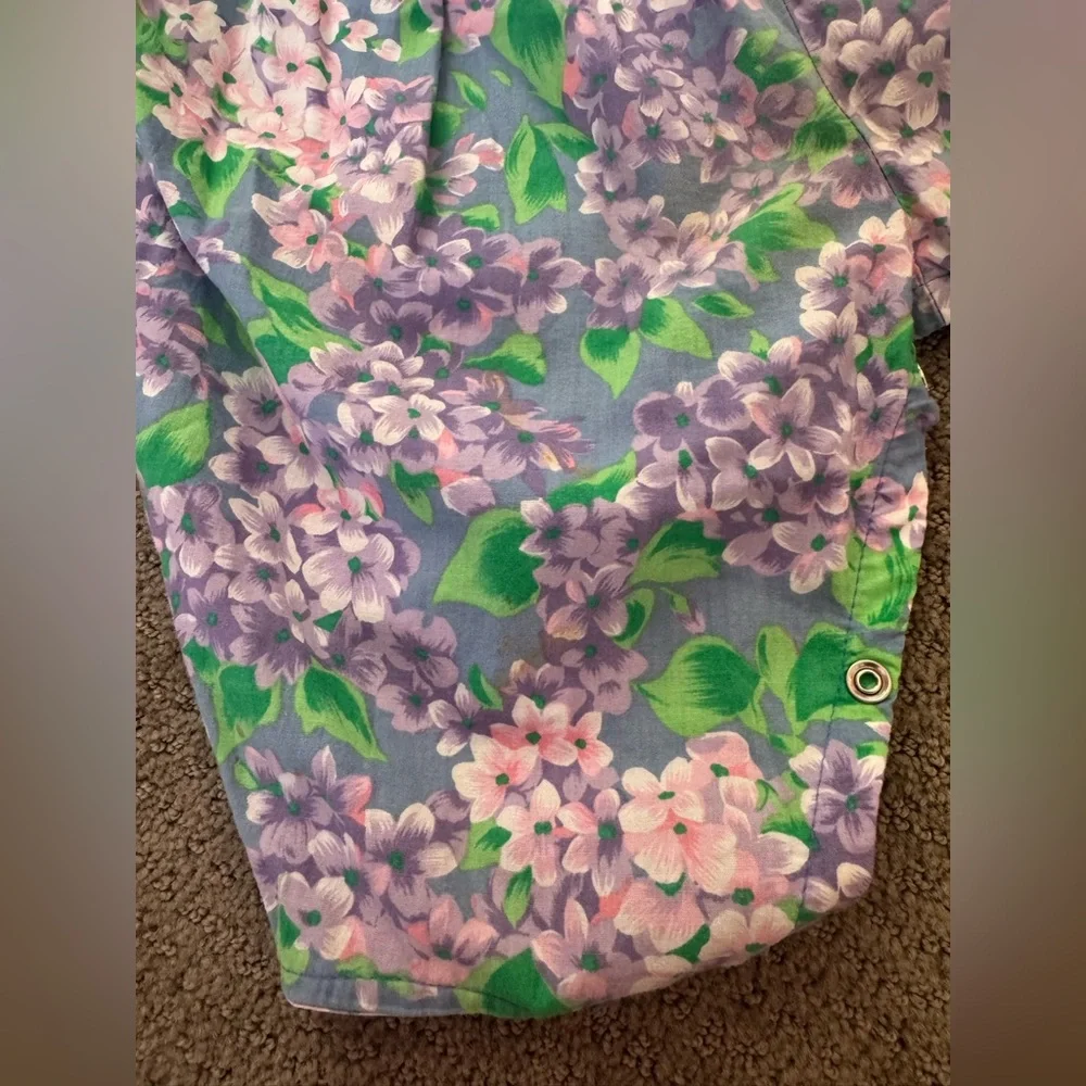 Vintage Mousefeathers 2T Pastel Floral Toddler Romper Spring One Piece Outfit